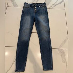 Liverpool Dark Blue Ankle Jeans